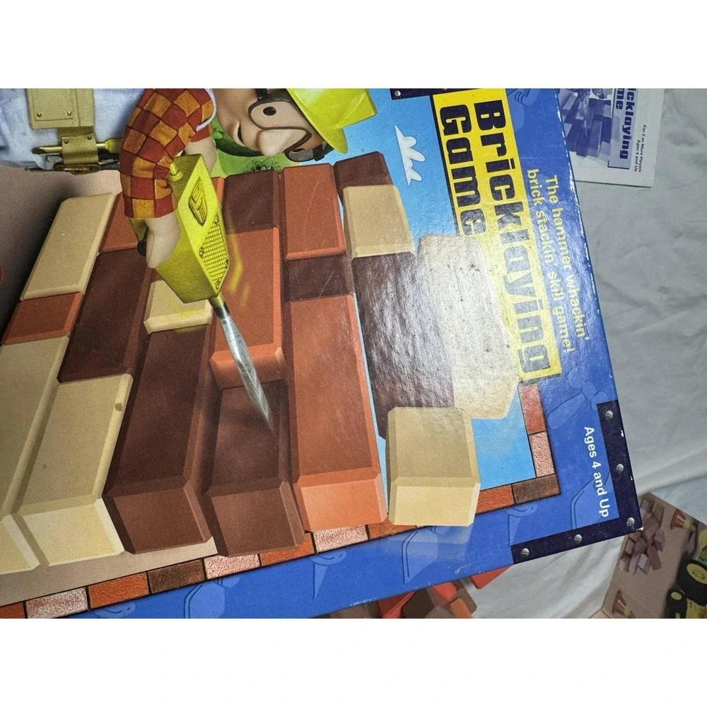 Bob The Builder Bricklaying Game Vintage 2002 Hasbro Complete Damaged Hammer